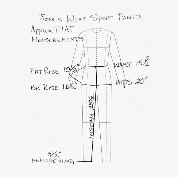 JONES WEAR SPORT Cropped Stretch Striped Pants Size 8 Academia Beach Career - Picture 10 of 12